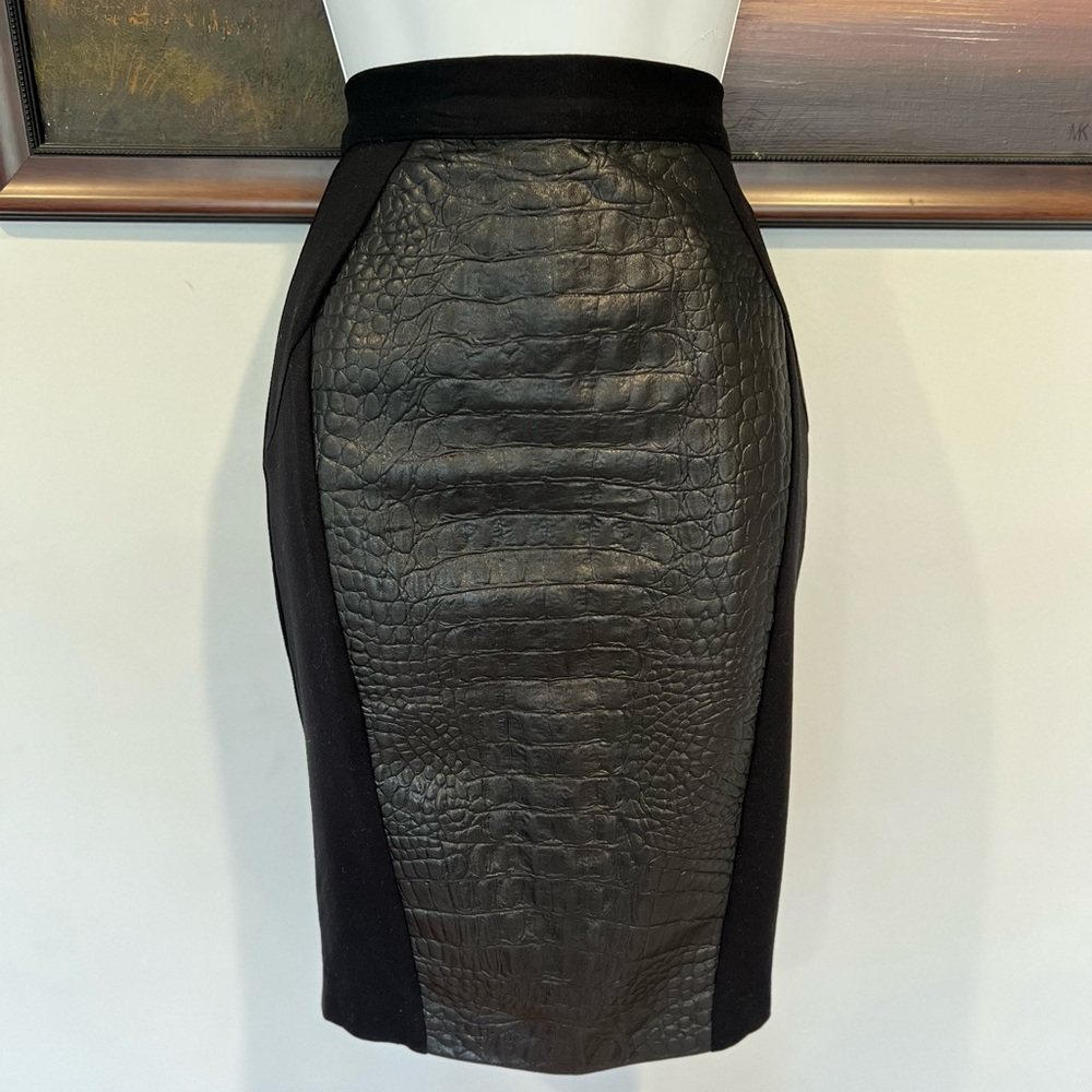 Single Los Angeles pencil leather skirt - Picture 17 of 17
